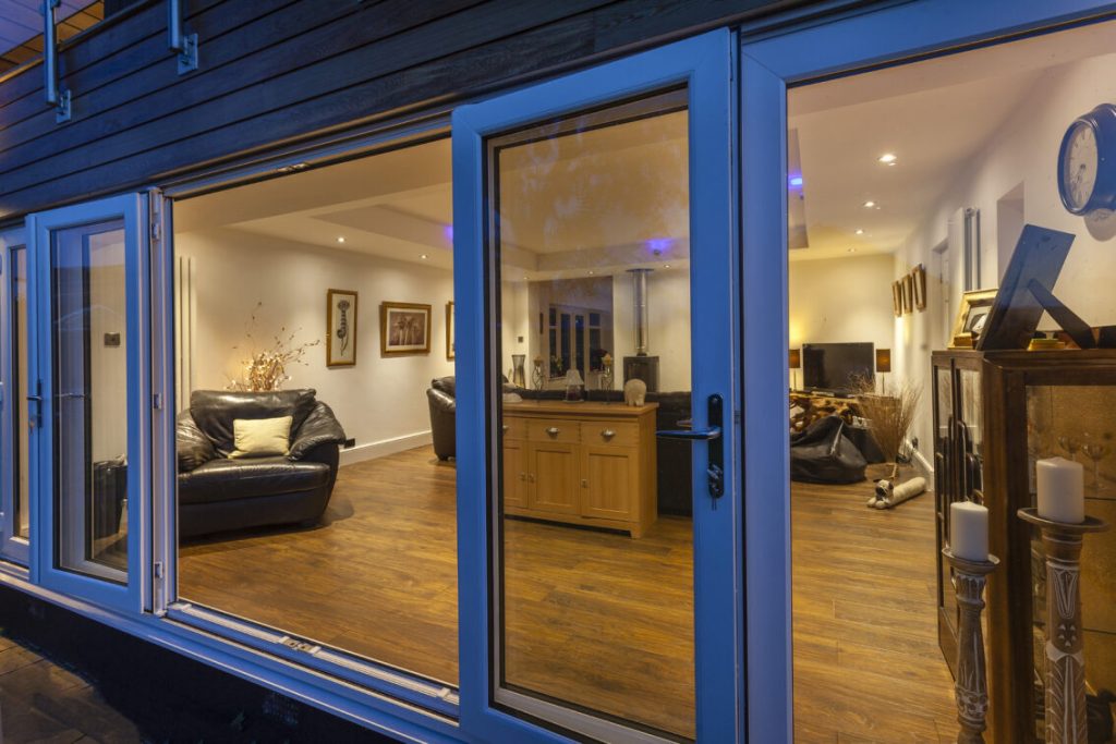 White uPVC french doors