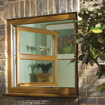 A uPVC window with tilt and turn functionality - European style windows
